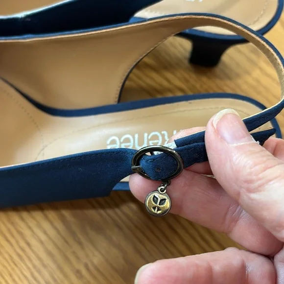 J.Renee Blue Elegant Heels with Decorative Bow - Picture 3 of 3